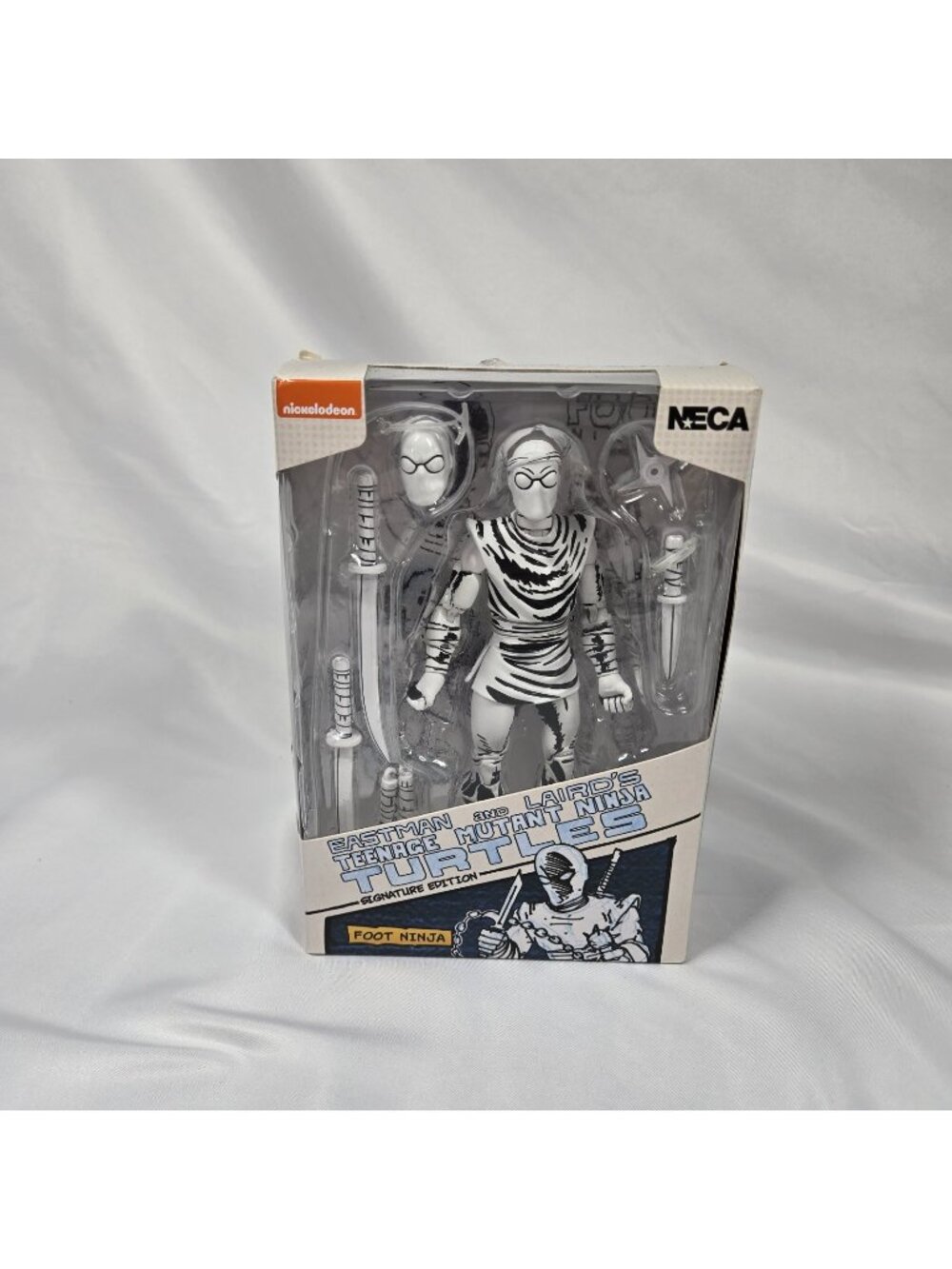 NECA TMNT Mirage Foot Clan Soldier Ninja Black and White Eastman and Laird’s